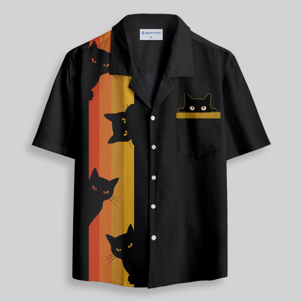 You Get Schrodinger's Cat In The Box Button Up Pocket Shirt
