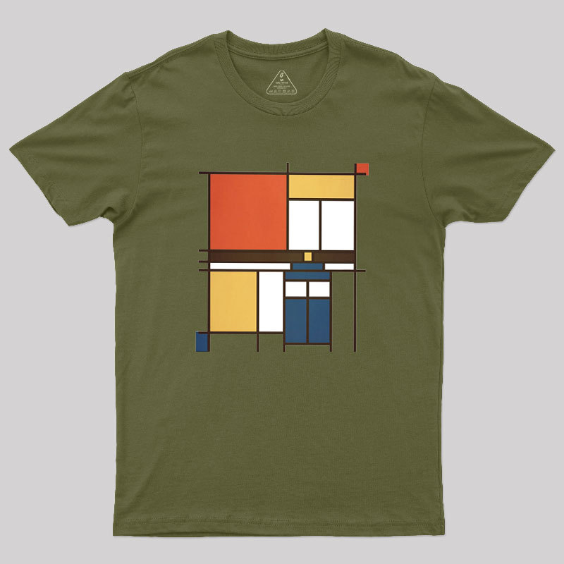 Mondrian Who Geek T-Shirt