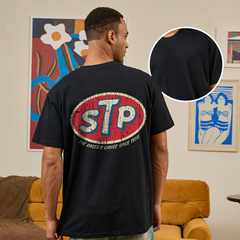 STP Racer's Choice 1954 Back Printed Geek T-Shirt