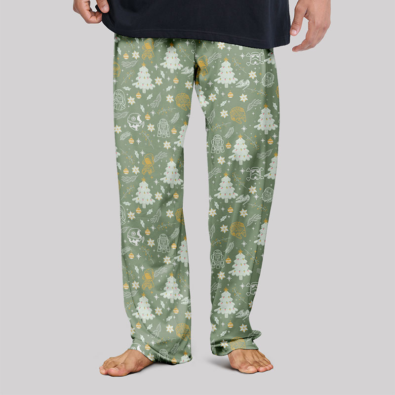 Christmas Scifi Wars Space Ship Geek Loungewear Pants