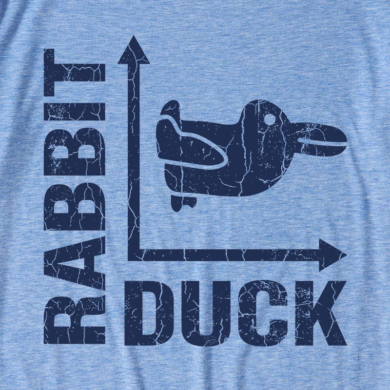 Rabbit or Duck Funny Ultra Soft Heather Tee