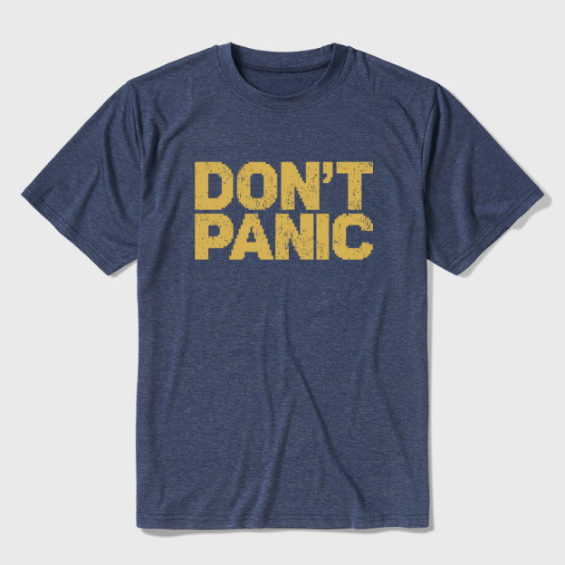 Don't Panic Ultra Soft Heather Tee