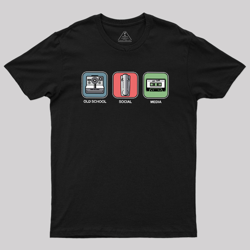 Old School Social Media Geek T-Shirt