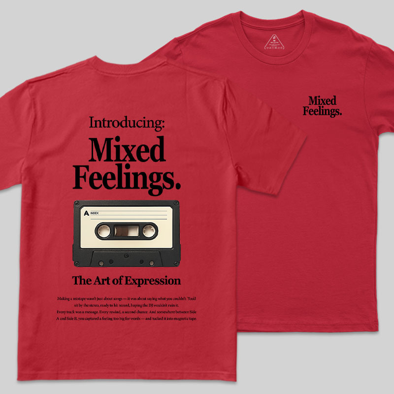 Mixed Feelings Front and Back Printing Geek T-Shirt