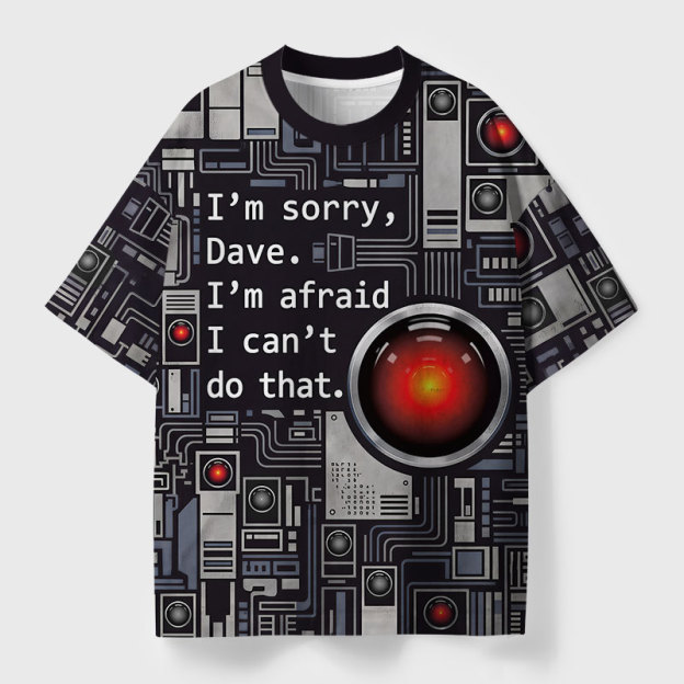 HAL Sorry Dave Geek All-Over Print T-Shirt