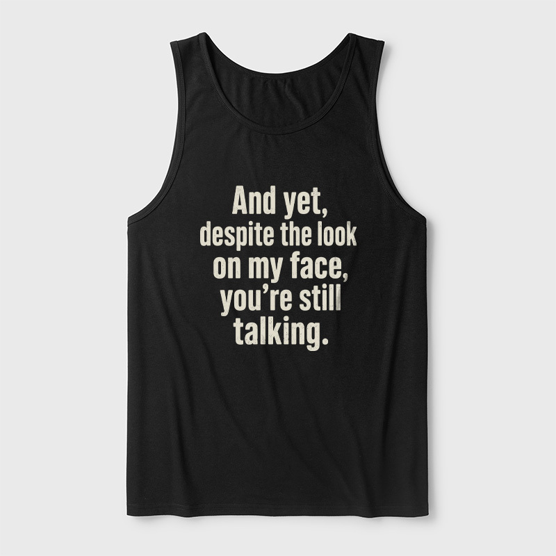 Look On My Face Ultra Soft Heather Tank