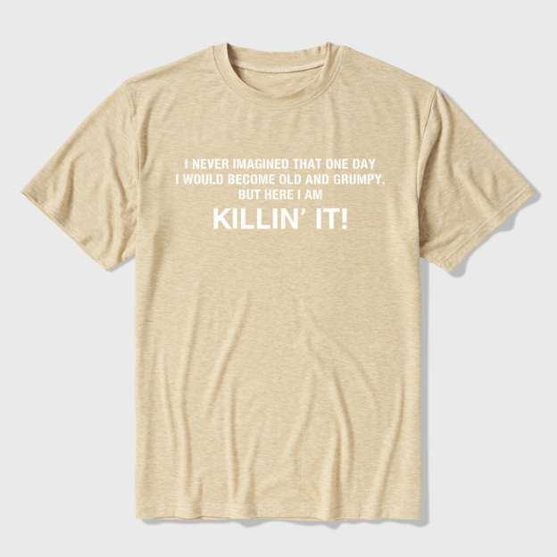 Old and Grumpy Ultra Soft Heather Tee