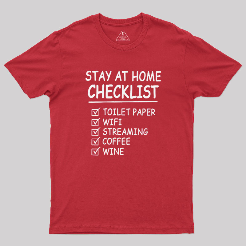 Home Checklist Geek T-Shirt