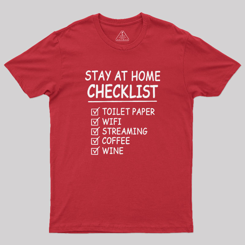 Home Checklist Geek T-Shirt