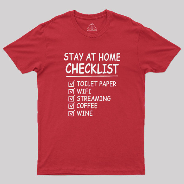 Home Checklist Geek T-Shirt