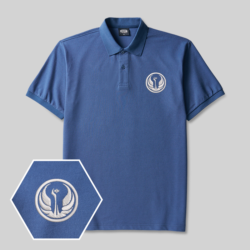 Mandalorian Honor Geek Embroidered Polo Shirts