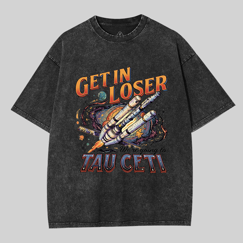 Tau Ceti Road Trip Geek Washed T-shirt