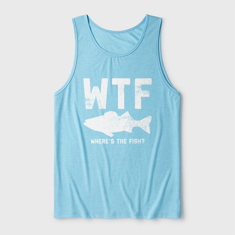 WTF Fish Ultra Soft Heather Tank