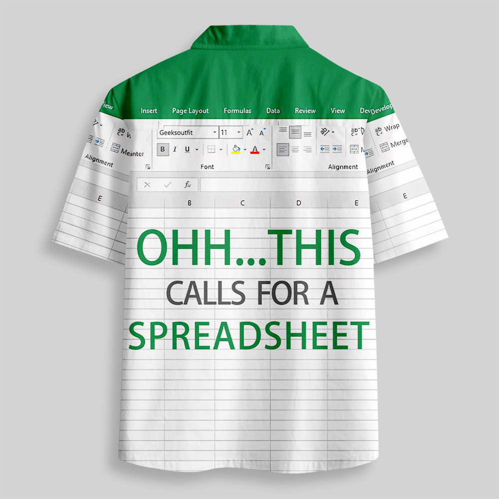 Ohh...This Calls for a Spreadsheet Button Up Pocket Shirt