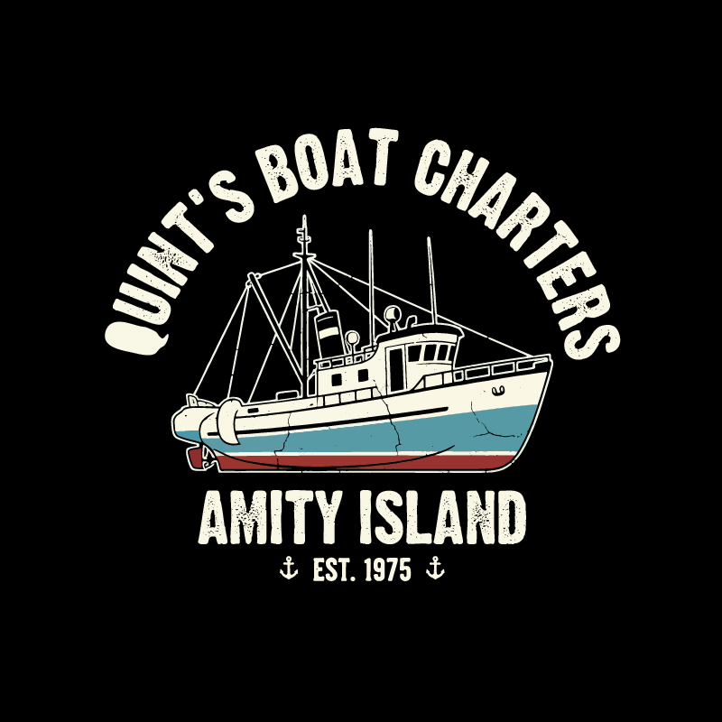 Quint's Boat Charters Geek T-Shirt