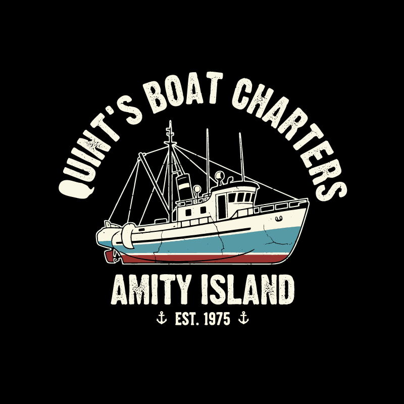 Quint's Boat Charters Geek T-Shirt