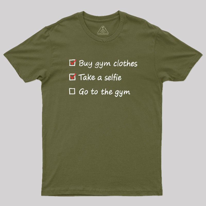 Gym Checklist Geek T-Shirt
