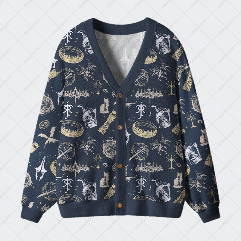 Magic Ring Cool Geek Ugly Cardigan Sweaters 