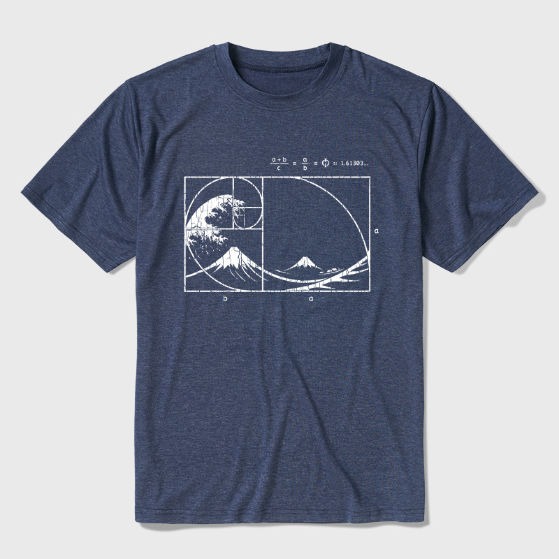 The Great Fibonacci Wave Ultra Soft Heather Tee