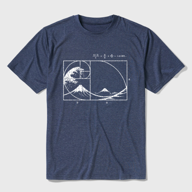The Great Fibonacci Wave Ultra Soft Heather Tee