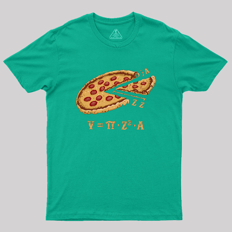 Geeksoutfit The Volume of Pizza Geek T-Shirt for Sale
