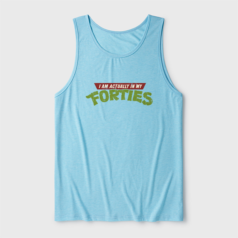 I Am Actually In My Forties Ultra Soft Heather Tank