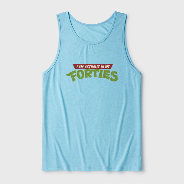 I Am Actually In My Forties Ultra Soft Heather Tank