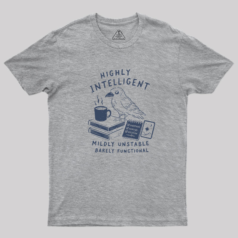 The Overthinking Crow Geek T-Shirt