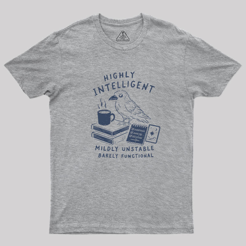 The Overthinking Crow Geek T-Shirt