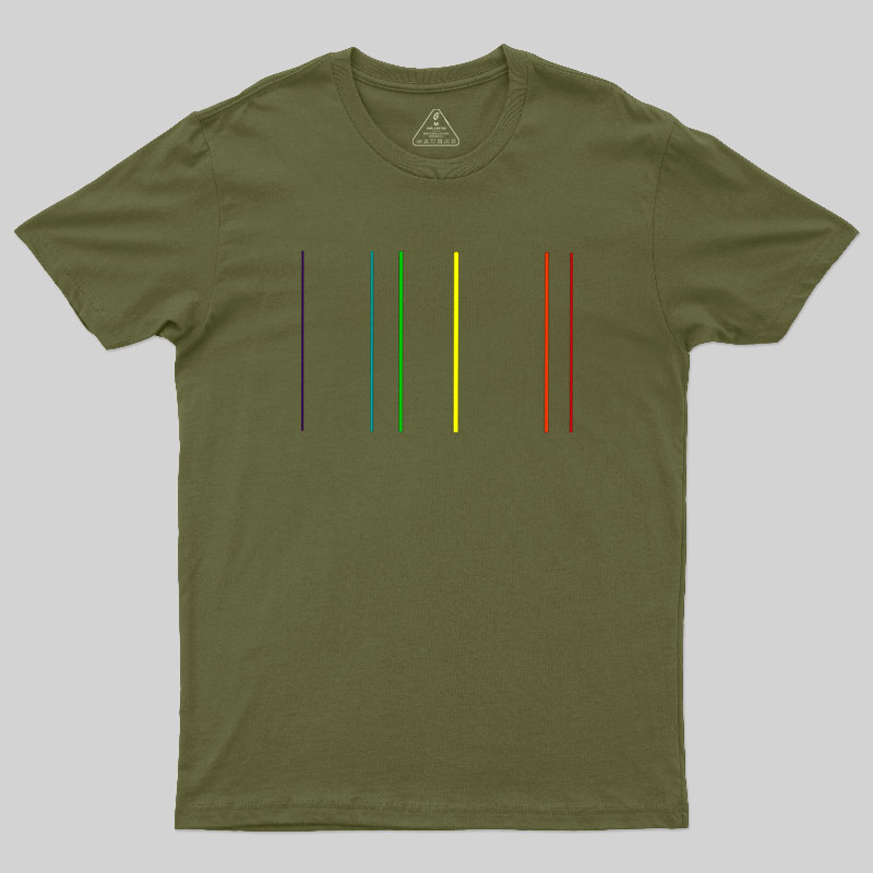 Helium Emission Spectrum Geek T-Shirt