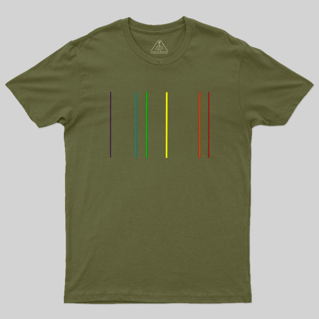 Helium Emission Spectrum Geek T-Shirt