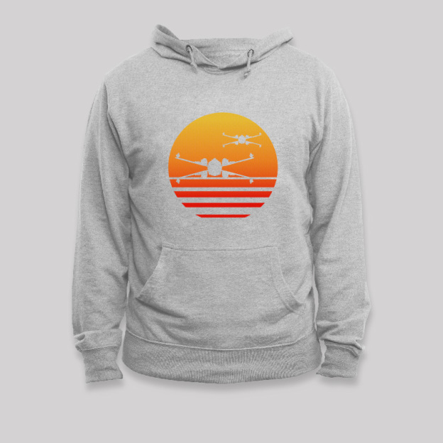 Sunset Wing Starfighter Geek Hoodie