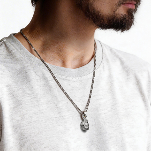 Meteor Fragment Geek Sculptural Necklace