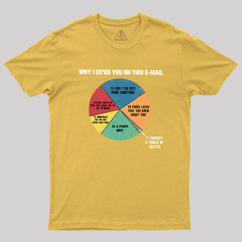 Why I CC��ed You On This E-Mail Geek T-Shirt