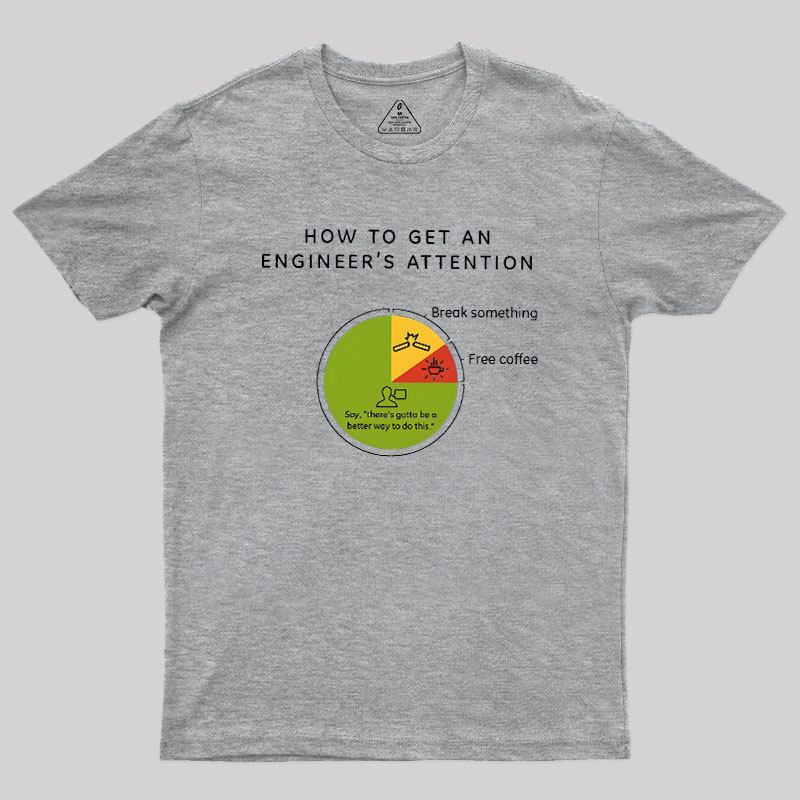 How To Get An Engineers Attention Geek T-Shirt