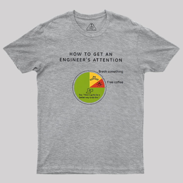 How To Get An Engineers Attention Geek T-Shirt