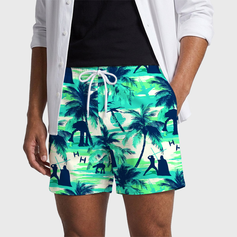 Sci-fi Space Wars Hawaii Geek Hawaiian Swim Trunks