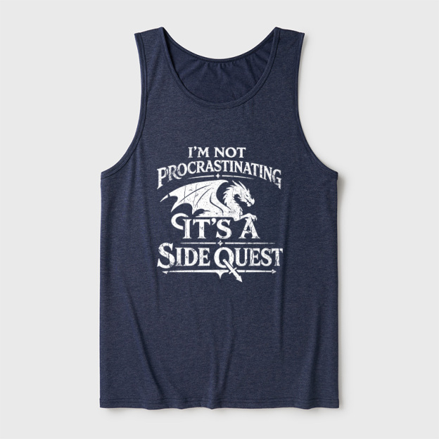 I'm Not Procrastinating It's A Side Quest Ultra Soft Heather Tank