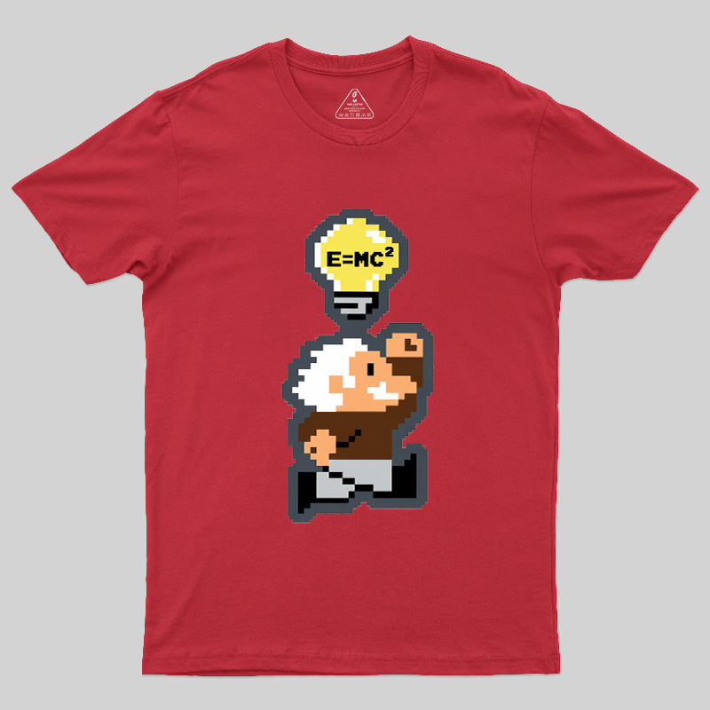 8‑Bit Einstein Geek T-Shirt