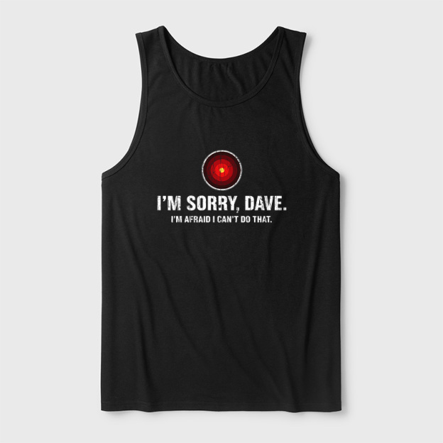 HAL Sorry Dave Quote Ultra Soft Heather Tank