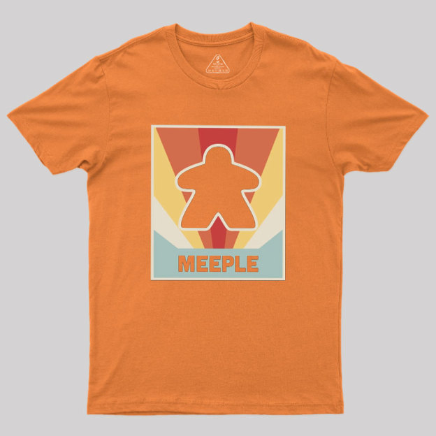 Vintage MEEPLE Boardgame Geek T-Shirt