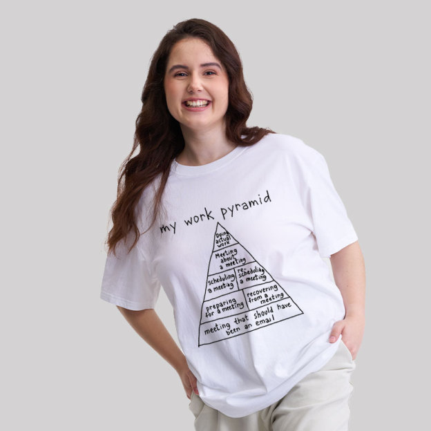My Work Pyramid Geek T-Shirt