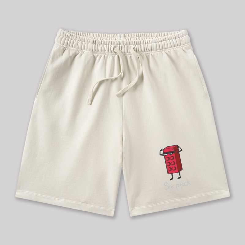 Six Pack Geeky Washed Shorts