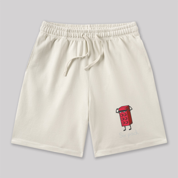 Six Pack Geeky Washed Shorts