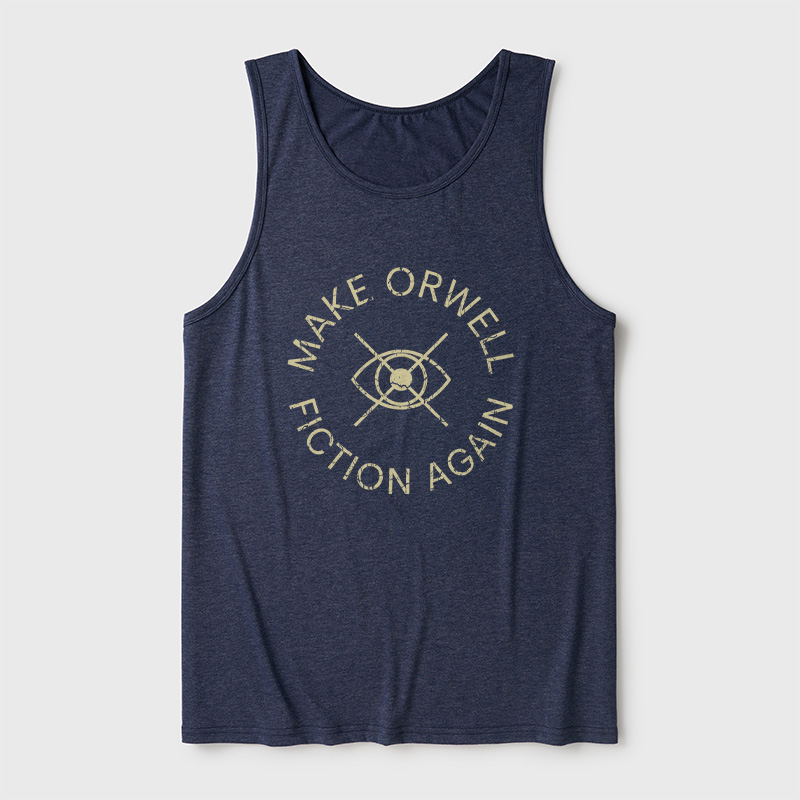 Make Orwell Fiction Again Ultra Soft Heather Tank