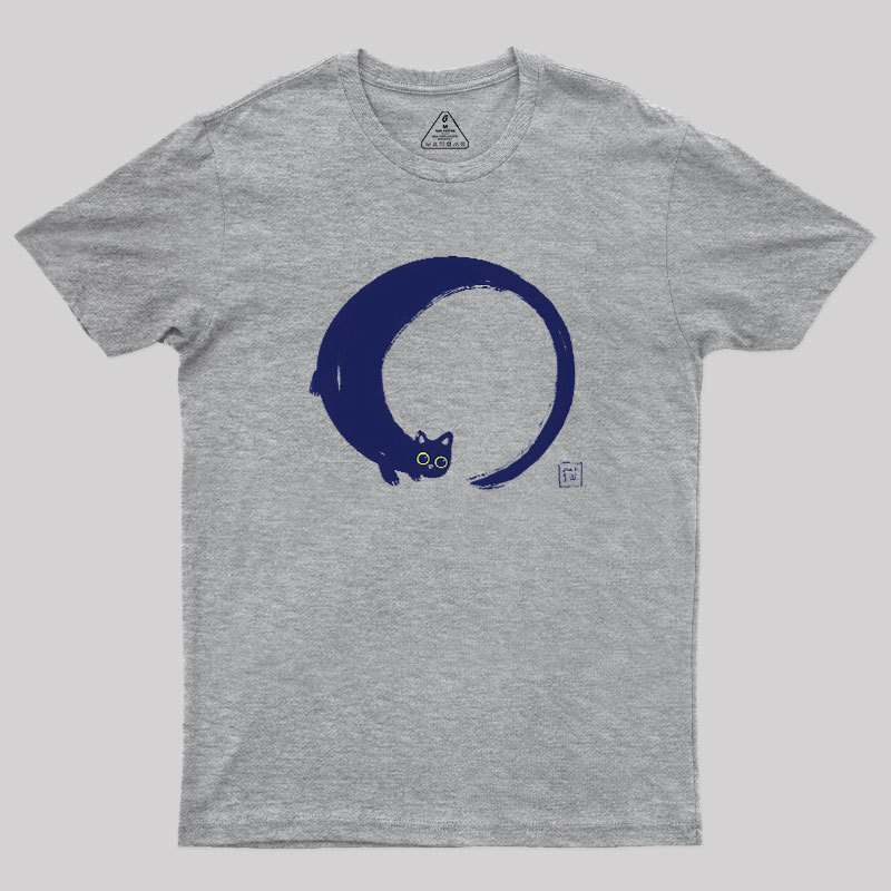 Enso Cat Geek T-Shirt