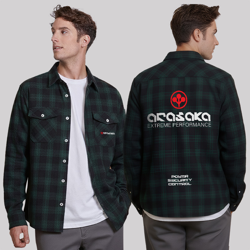 Arasaka Plaid Flannel Shirt