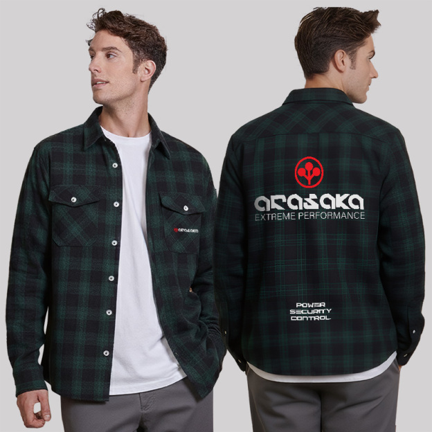 Arasaka Plaid Flannel Shirt