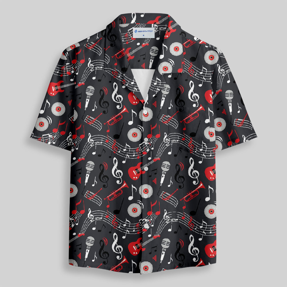Melody Symphony Button Up Pocket Shirt