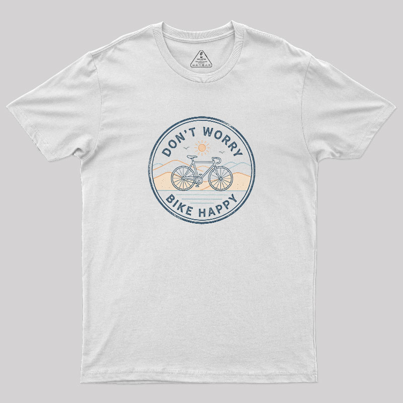 Bike Happy Badge Geek T-Shirt